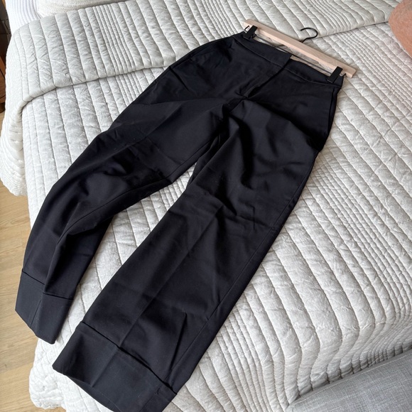 NWOT Zara High Waist Cuff Trousers - Picture 4 of 4